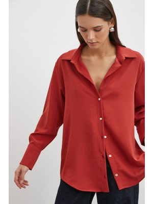 Never More Basic Polyester Gömlek Kiremit