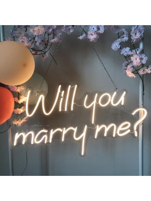 Will You Marry Me? Neon LED Tablo