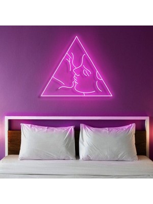 Man&woman - Neon LED Dekoratif Duvar Yazısı Tabelası Aydınlatması Gece Lambası Smc -1016