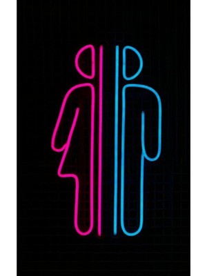 Wc Bay Bayan Neon LED Işık