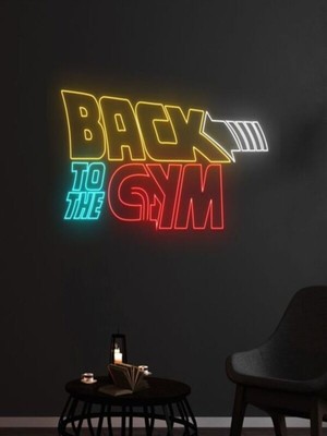 Gym Neon LED Tabela 70 x 70
