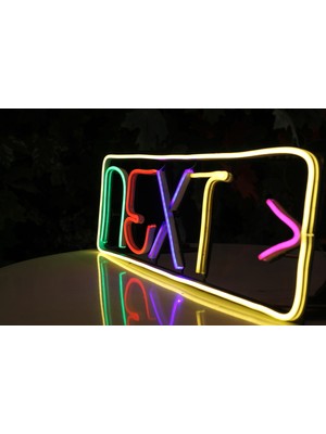 Neon Tabela Neon Dekoratif Duvar Aydınlatması Next