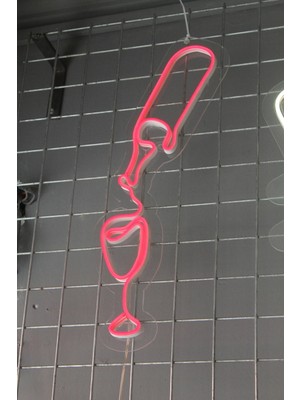 Neon Tabela Neon Dekoratif Duvar Aydınlatması Kadeh