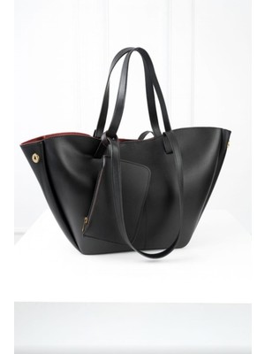 Özüm Takı Çanta Kadın Büyük Boy Kol ve Omuz Çanta Siyah