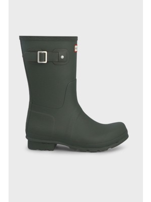 Hunter Originals Wellington Erkek Koyu Yeşil Kısa Bot  Hfrm0003252-Dov