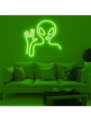 Uzaylı LED Neon Tabela