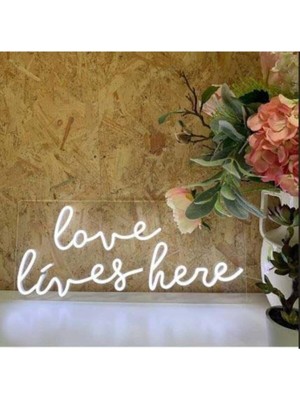 Neon LED Işık Gece Lambası Love Lives