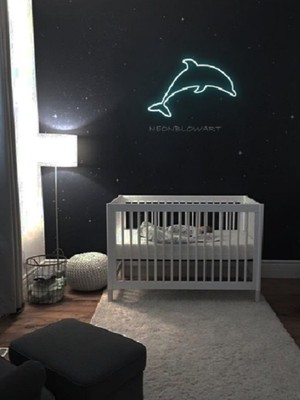 Neon LED Tabela Yunus Modeli Duvar Dekorasyon
