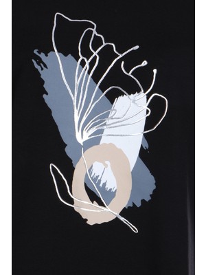 Ysatis Minimalist V Yaka Kısa Kol Kadın Bluz - Günlük Kullanım