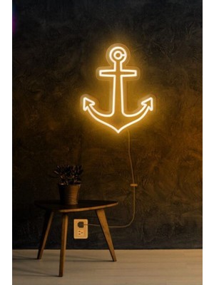 Neon LED Işıklı Gemi Çapası