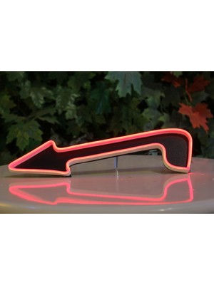Neon Tabela Neon Dekoratif Duvar Aydınlatması Yönlendirme Ok
