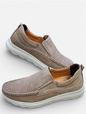 KAFKASLAR AYAKKABI Bağcıksız Tımberland Model Tam Ortopedik Gerçek Deri Günlük Erkek Ayakkabı