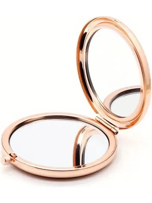 Ett Promosyon Yuvarlak Cep Aynası Rose Renk Dinç Store - 004982