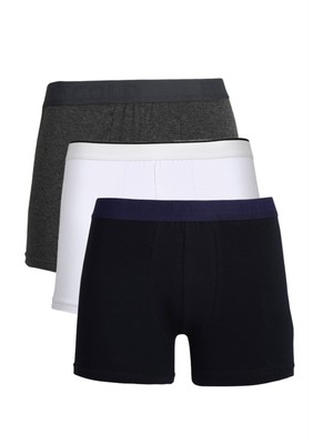 Moda Çizgi Erkek Penye 3'lü Boxer 40094