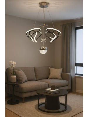 Avizem Ledlı Avize Dron Maxi 1 Top Krom