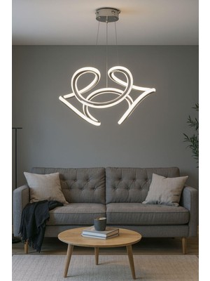 Avizem Ledli Avize Dron Orta 2 Kanal Krom