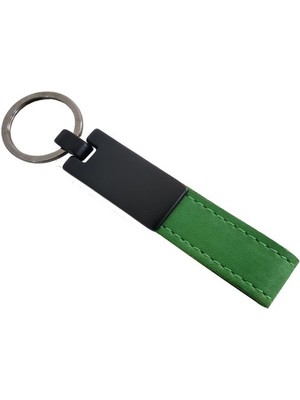 Ett Yeşil Deri Metal Anahtarlık Dinç Store - 004982