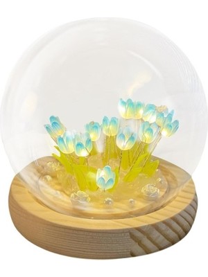 Ett LED Işıklı Kendin Yap Lale Cam Küre Dinç Store - 004982