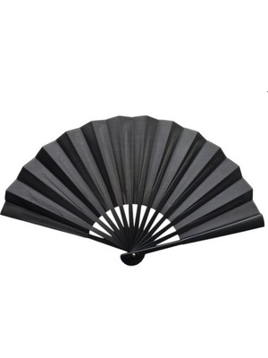 Ett Plastik Kumaş Yelpaze 12'li Siyah Dinç Store - 004982