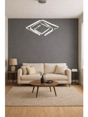 Avizem Ledli Avize Forma Büyük Krom