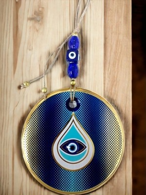 Ett Puantiyeli Damla Desen Nazar Boncuklu Duvar Süsü Gözlü Duvar Dekoru Dinç Store - 004982