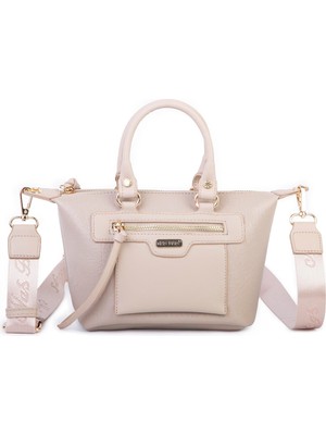 Nas Bag Kadın Mini El ve Postacı Çantası Kum Victoria