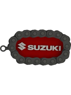 Ümraniye 3D Suzuki Uyumlu Zincir Detaylı Motosiklet Anahtarlığı