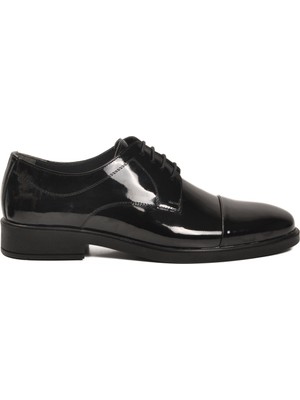 Ayakmod Siyah Rugan Hakiki Deri Erkek Klasik Ayakkabı 025 M