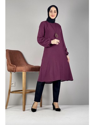 Moda Çizgi Desenli Tunik