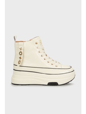 Guja Kalın Tabanlı Metal Süslemeli Bot Bayan Bot 38924K336