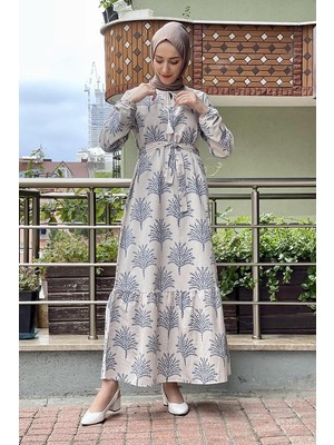 Moda Çizgi Tesettür Elbise