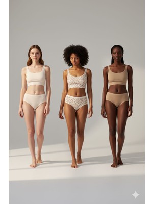 Hb Comfort Kadın Pamuklu Slip Külot 3’lü Set