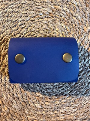 Groderi El Yapımı Minimalist Çıtçıtlı Hakiki Deri Yatay Kartlık & Cüzdan