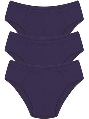 Moda Çizgi Erkek Pamuk 3lü Saks Slip 40129