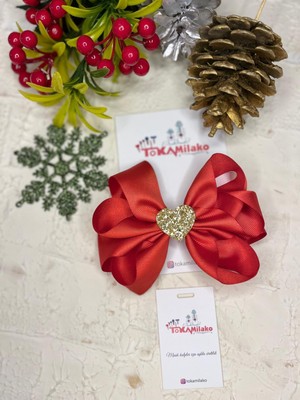 Tokamilako El Yapımı Kalpli Büzgülü Toka