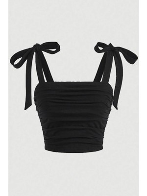 İsra Ayyıldız Moonstar Collection Fiyonk Y2K Askılı Basic Crop