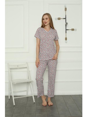 Moda Çizgi Kadın Penye Pijama Takım 4166