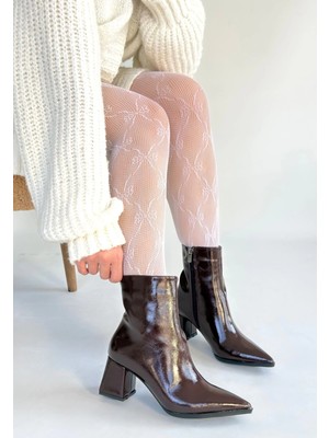 Zengezur Mall Nrzsnt Mosy Bordo Rugan Topuklu Bot (Numara: 36)