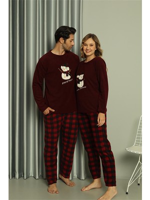 Moda Çizgi Welsoft Erkek Polar Sevgili Kombini Pijama Takımı 50121 Tek Takım Fiyatıdır