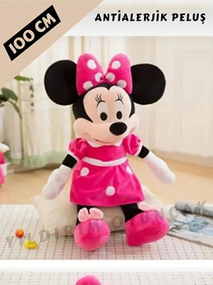 Yıldırım Oyuncak Miki Fare Mickey Mouse Minnie Mouse Figür Peluş Oyuncak Uyku & Oyun Arkadaşı Büyük Boy 100 cm