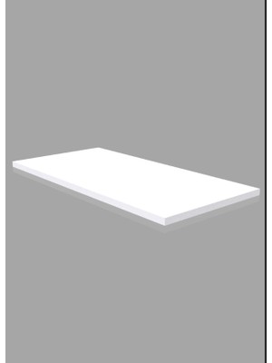 Rafburada 20x30 Cm Beyaz Ahşap Raf - Suntalam Tekli Raf