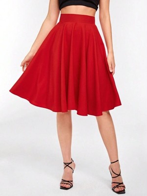 Gümüş Collection Saten Kloş Etek