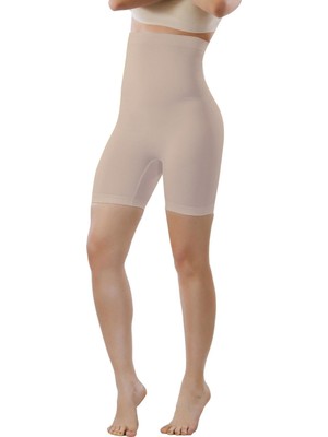 ModaSize Mideli Uzun Paçalı Bayan Korse 11005 - Ten