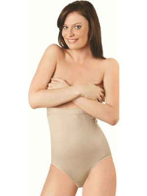 ModaSize Elite Life Dikişsiz Şekillendirici Silikonlu Kadın Ten Slip Korse 890
