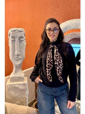 Infivento Kadın Şal Detay Kazak