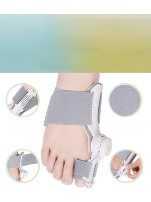 Safestore Hallux Valgus Ayak Baş Parmak Kemik Düzeltici Ayarlı Gece Ateli Gri Renk