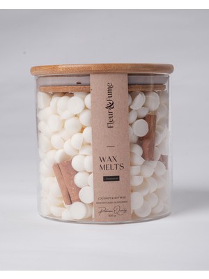 Fleur & Fume Everblend Melt Serisi - Spicy Cinnamon - Kabuk Tarçınlı Doğal Soya & Coconut Wax Melt
