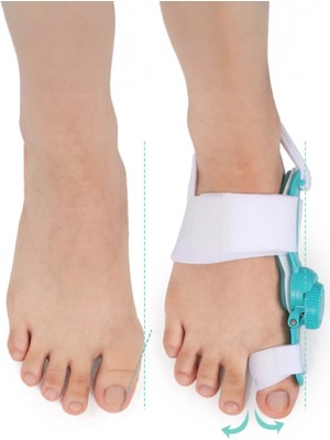 Safestore Halluks Valgus Gece Ateli Ayarlı Ayak Baş Parmak Kemik Düzeltici Başparmak Eğriliği Düzeltme