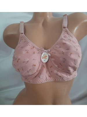 Shine Elagance Koyu Pudra Rengi Desteksiz Balensiz Penye Rahat Kadın Sütyen.pamuk Polyester Elastan Içerir. Büyük Beden