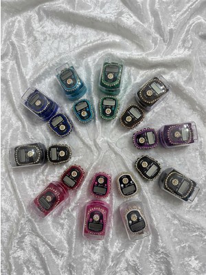 Makeops Sesli LED Işıklı Kutulu Hediyelik (Mevlid Çeyizlik Hac Umre) Dijital Taşlı Süslü Zikirmatik - 10 Adet